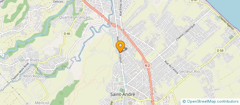 localisation de l'entreprise MONSIEUR AUGUSTE DOKI-THONON à SAINT-ANDRE