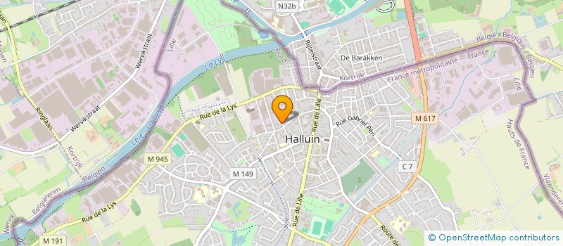 localisation de l'entreprise MONSIEUR AUGUSTE FAES  HALLUIN