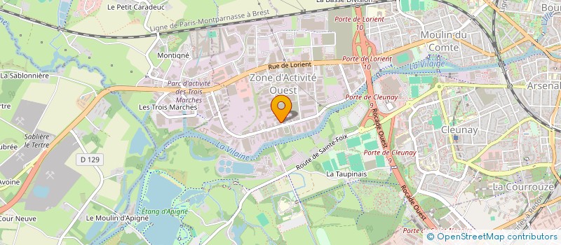localisation de l'entreprise MONSIEUR AUGUSTE FAUCHEUX-LECOMTE  RENNES