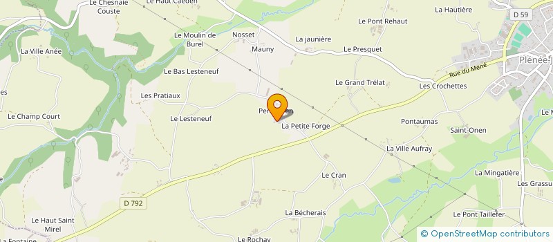 localisation de l'entreprise MONSIEUR AUGUSTE GAREL  PLENEE-JUGON
