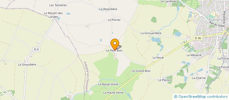 localisation de l'entreprise MONSIEUR AUGUSTE GAUVRIT à AUBIGNY-LES CLOUZEAUX