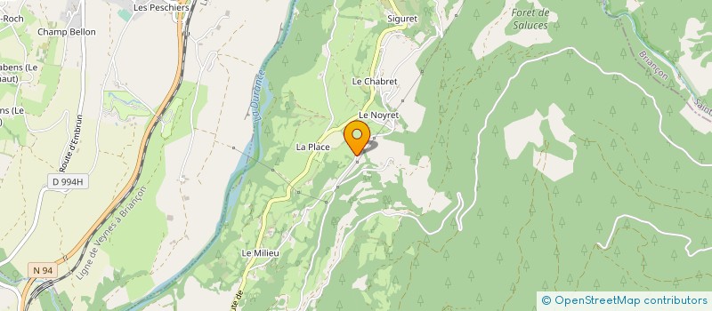 localisation de l'entreprise MONSIEUR AUGUSTE GUIEU  SAINT ANDRE D'EMBRUN