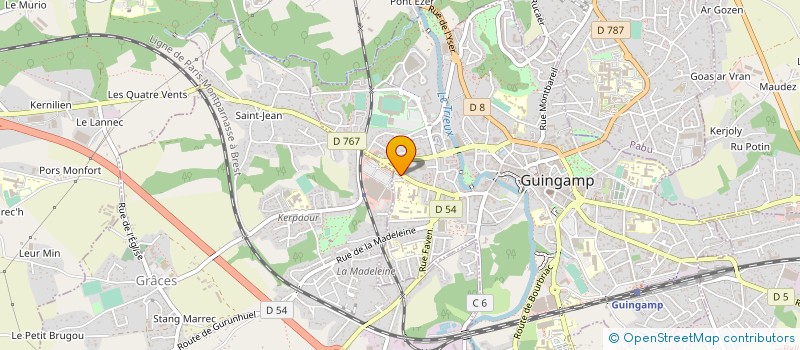 localisation de l'entreprise MONSIEUR AUGUSTE GUILLOSSOU à GUINGAMP