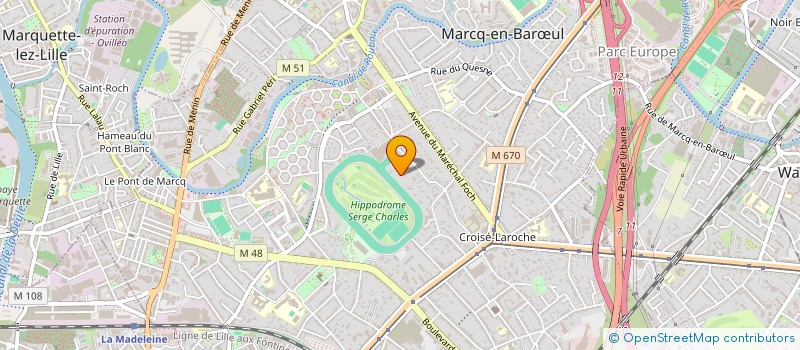 localisation de l'entreprise MONSIEUR AUGUSTE LABRIFFE à MARCQ-EN-BARŒUL