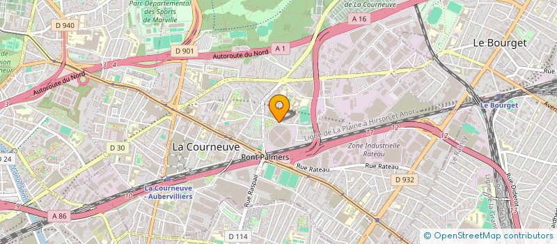 localisation de l'entreprise MONSIEUR AUGUSTE LECROC à LA COURNEUVE