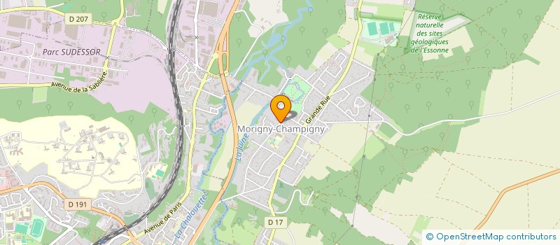 localisation de l'entreprise MONSIEUR AUGUSTE LOUBOUTIN  MORIGNY-CHAMPIGNY