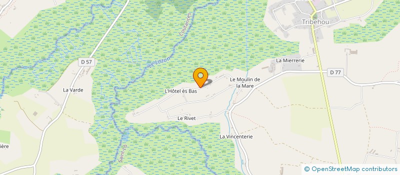 localisation de l'entreprise MONSIEUR AUGUSTE MADELEINE  TRIBEHOU