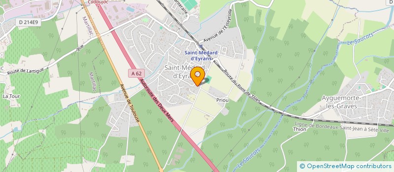 localisation de l'entreprise MONSIEUR AUGUSTE MOUDJIEGOU-MOUTSINGA  SAINT-MEDARD-D'EYRANS