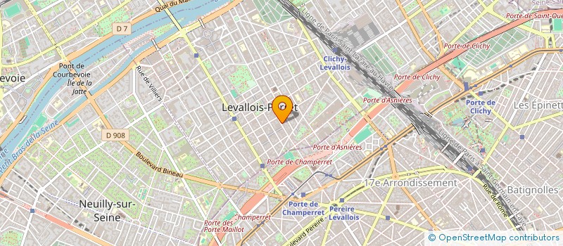 localisation de l'entreprise MONSIEUR AUGUSTE MOUQUET à LEVALLOIS PERRET