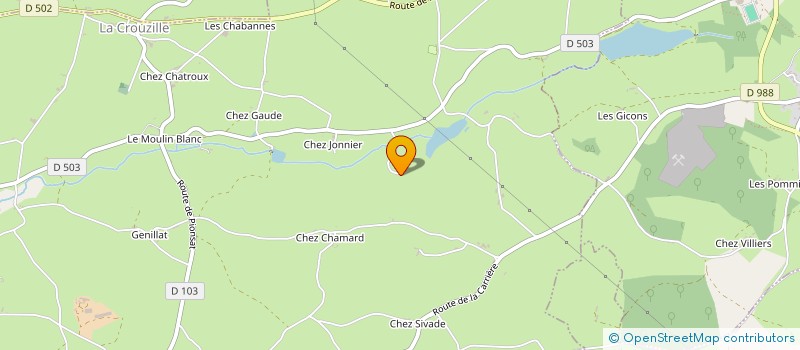 localisation de l'entreprise MONSIEUR AUGUSTE NEYRET  SAINT ELOY LES MINES