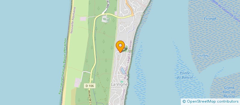 localisation de l'entreprise MONSIEUR AUGUSTE RIVIERE  LEGE-CAP-FERRET