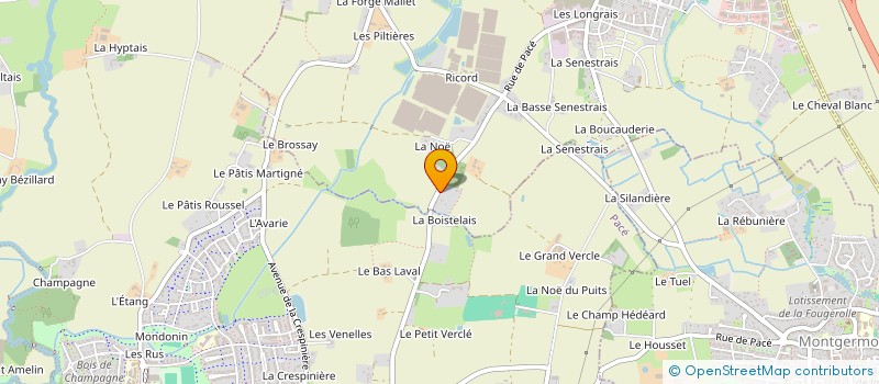 localisation de l'entreprise MONSIEUR AUGUSTE ROUSSEL  LA CHAPELLE-DES-FOUGERETZ