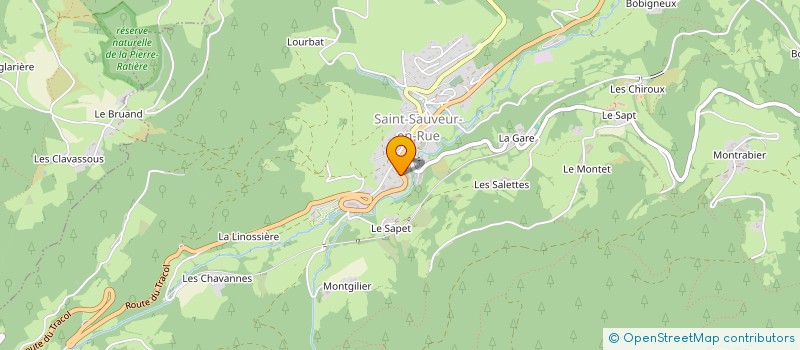localisation de l'entreprise MONSIEUR AUGUSTE ROUX  SAINT-SAUVEUR-EN-RUE
