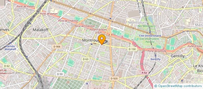 localisation de l'entreprise MONSIEUR AUGUSTE SOULENQ  MONTROUGE