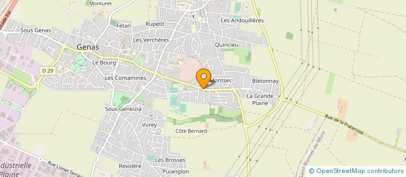 localisation de l'entreprise MONSIEUR AUGUSTE TISSERAND à GENAS