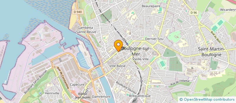 localisation de l'entreprise MONSIEUR AUGUSTE VAN DAMME à BOULOGNE-SUR-MER