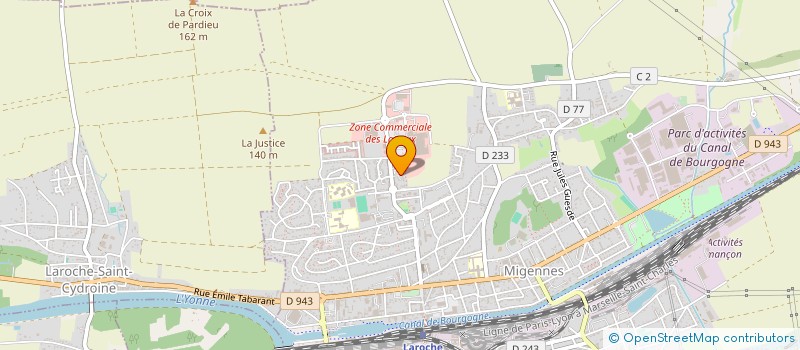 localisation de l'entreprise MONSIEUR AUGUSTE YEMELE  MIGENNES