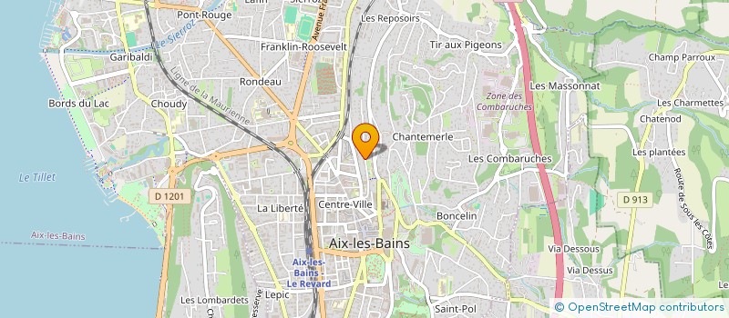 localisation de l'entreprise MONSIEUR AUGUSTIN ANDRE  AIX-LES-BAINS