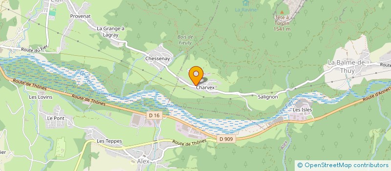 localisation de l'entreprise MONSIEUR AUGUSTIN BALAY  LA BALME-DE-THUY