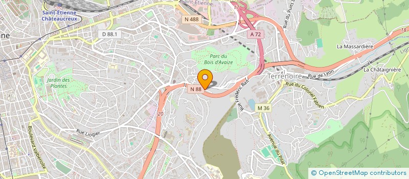 localisation de l'entreprise MONSIEUR AUGUSTIN BANGOURA  SAINT-ETIENNE