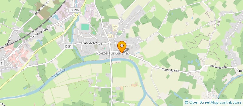 localisation de l'entreprise MONSIEUR AUGUSTIN BARBE  ROEZE-SUR-SARTHE