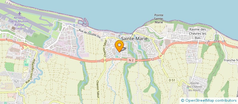 localisation de l'entreprise MONSIEUR AUGUSTIN BAREGE à SAINTE-MARIE