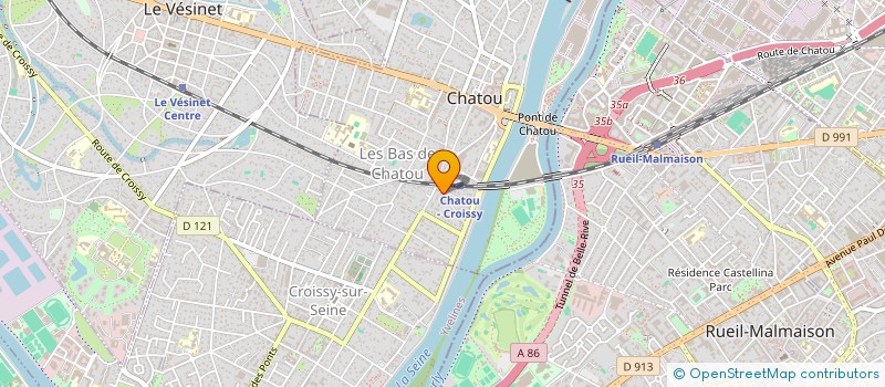 localisation de l'entreprise MONSIEUR AUGUSTIN BECQUET  CHATOU