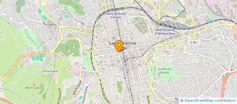 localisation de l'entreprise MONSIEUR AUGUSTIN BELLET  SAINT-ETIENNE