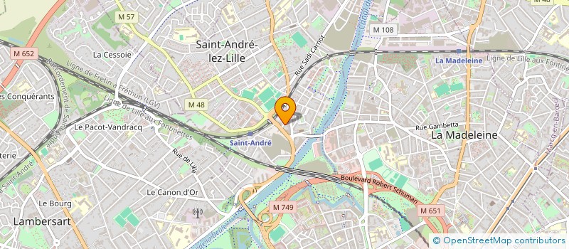 localisation de l'entreprise MONSIEUR AUGUSTIN BERNARD  SAINT-ANDRE-LEZ-LILLE