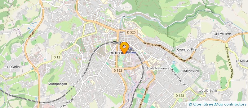 localisation de l'entreprise MONSIEUR AUGUSTIN CACHERAT  VOIRON