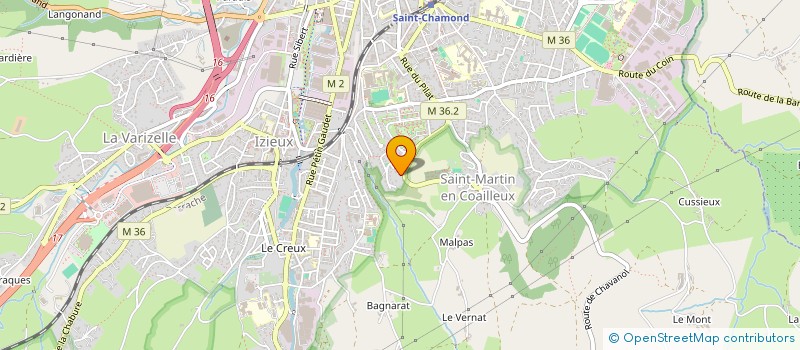 localisation de l'entreprise MONSIEUR AUGUSTIN CROZIER  SAINT-CHAMOND