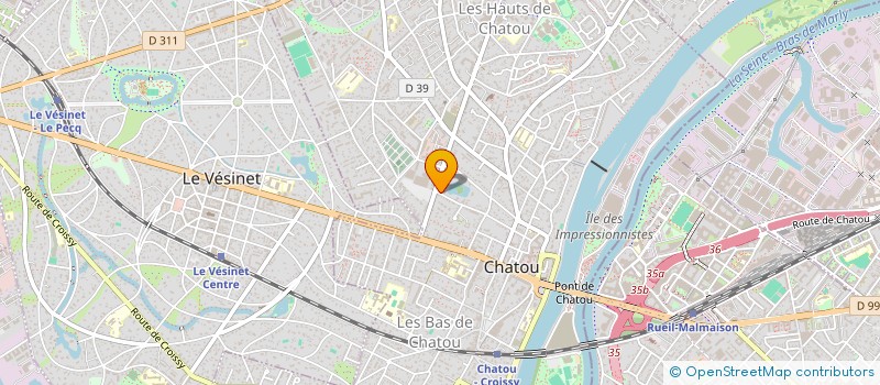 localisation de l'entreprise MONSIEUR AUGUSTIN DE LOUVENCOURT  CHATOU