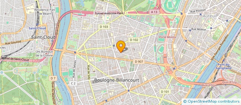 localisation de l'entreprise MONSIEUR AUGUSTIN DE VANEL DE LISLEROY à BOULOGNE-BILLANCOURT