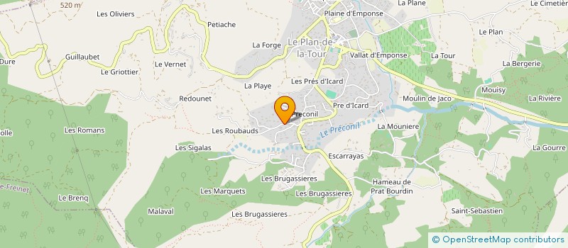 localisation de l'entreprise MONSIEUR AUGUSTIN DELEUZE  LE PLAN-DE-LA-TOUR