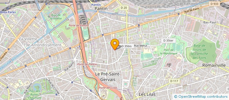 localisation de l'entreprise MONSIEUR AUGUSTIN DENOUS à PANTIN