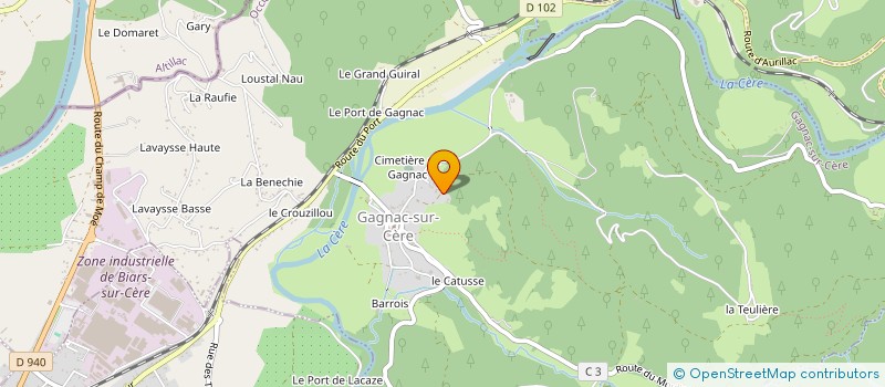 localisation de l'entreprise MONSIEUR AUGUSTIN DESCAMPS  GAGNAC-SUR-CERE