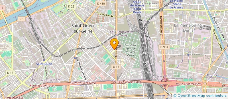 localisation de l'entreprise MONSIEUR AUGUSTIN DETIENNE à SAINT-OUEN-SUR-SEINE