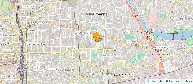 localisation de l'entreprise MONSIEUR AUGUSTIN FOCH  VILLEURBANNE