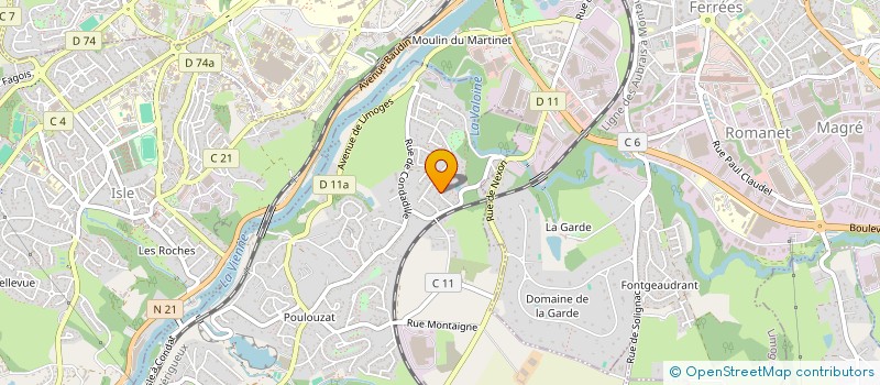 localisation de l'entreprise MONSIEUR AUGUSTIN GILLET  CONDAT-SUR-VIENNE