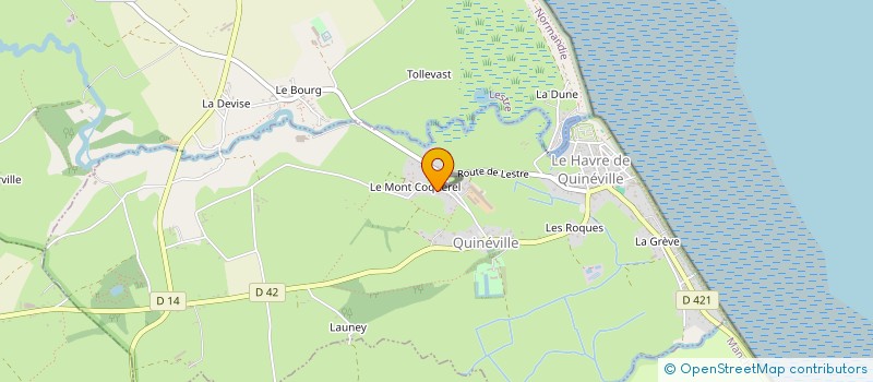 localisation de l'entreprise MONSIEUR AUGUSTIN HOLE  QUINEVILLE