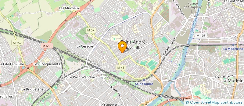 localisation de l'entreprise MONSIEUR AUGUSTIN HUMBERT à SAINT-ANDRE-LEZ-LILLE