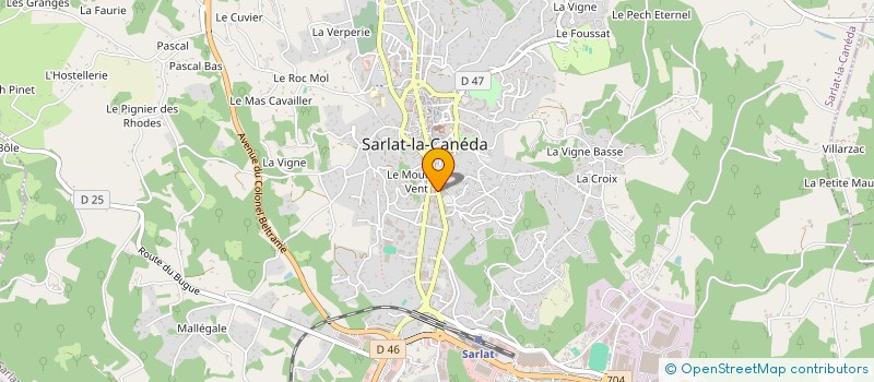 localisation de l'entreprise MONSIEUR AUGUSTIN LE MOINE  SARLAT-LA-CANEDA