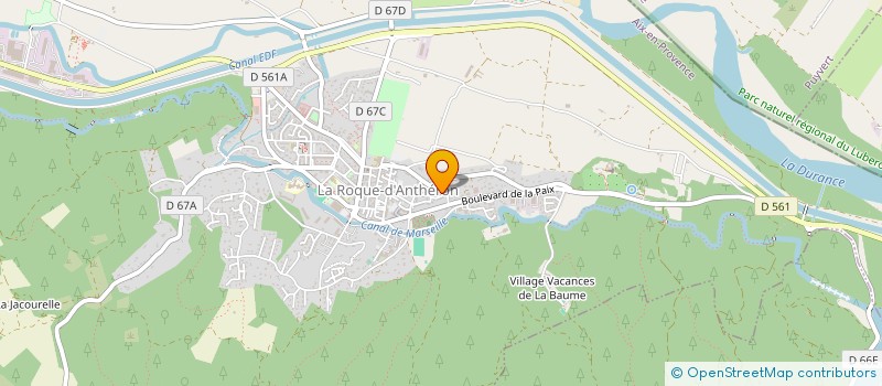 localisation de l'entreprise MONSIEUR AUGUSTIN LEBRE  LA ROQUE-D'ANTHERON