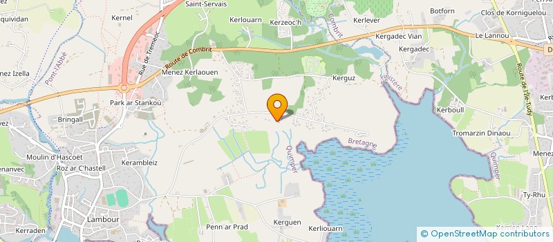 localisation de l'entreprise MONSIEUR AUGUSTIN LESCANNE  PONT-L'ABBE