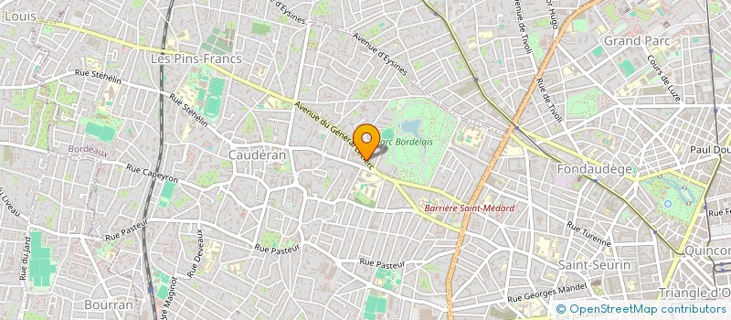 localisation de l'entreprise MONSIEUR AUGUSTIN LESGOURGUES  BORDEAUX