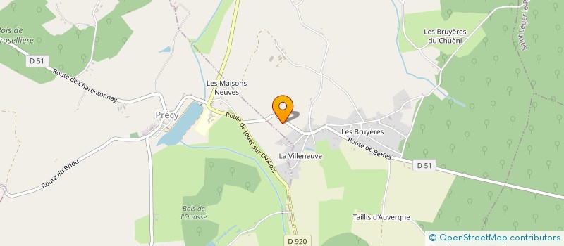 localisation de l'entreprise MONSIEUR AUGUSTIN MASSON BACHASSON DE MONTALIVET  HERRY