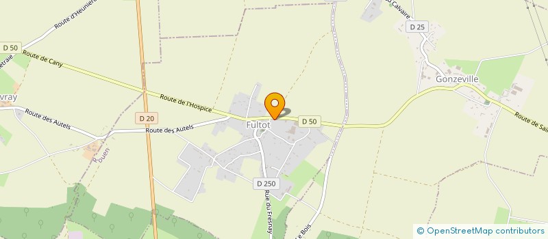 localisation de l'entreprise MONSIEUR AUGUSTIN MONVILLE  FULTOT