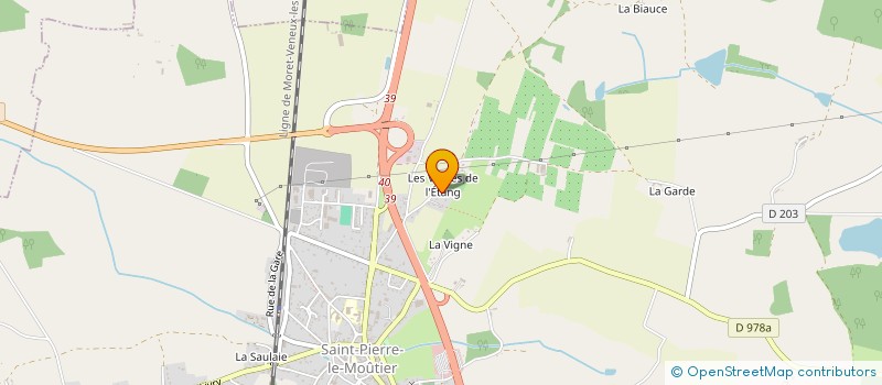 localisation de l'entreprise MONSIEUR AUGUSTIN MOREAU  SAINT-PIERRE-LE-MOUTIER