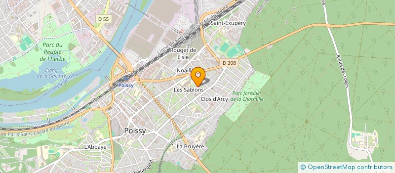 localisation de l'entreprise MONSIEUR AUGUSTIN MOUTIER  POISSY