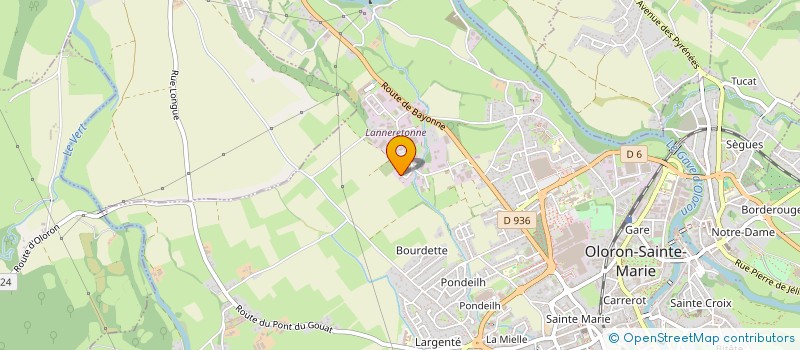 localisation de l'entreprise MONSIEUR AUGUSTIN ORENSANZ  OLORON-SAINTE-MARIE